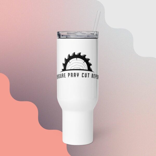 Travel mug with a handle